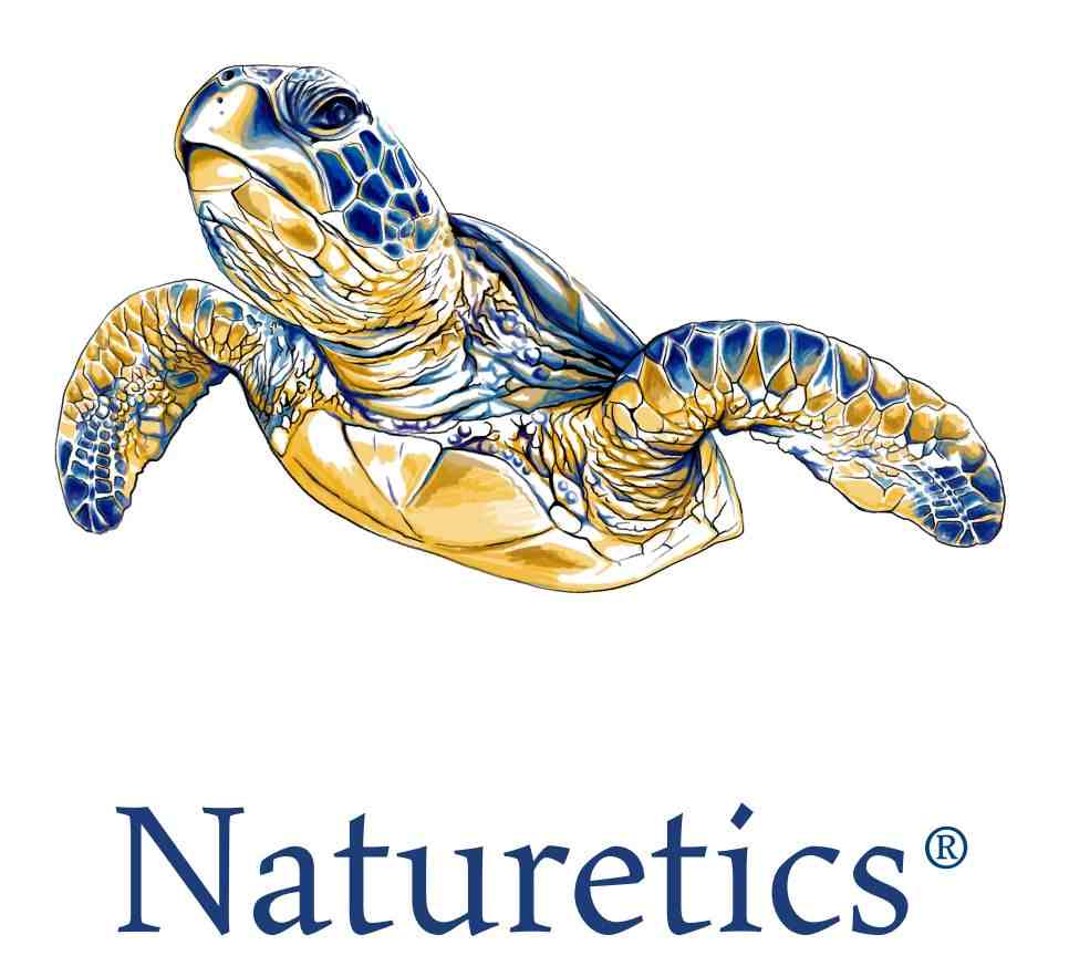 Naturetics logo se želvou